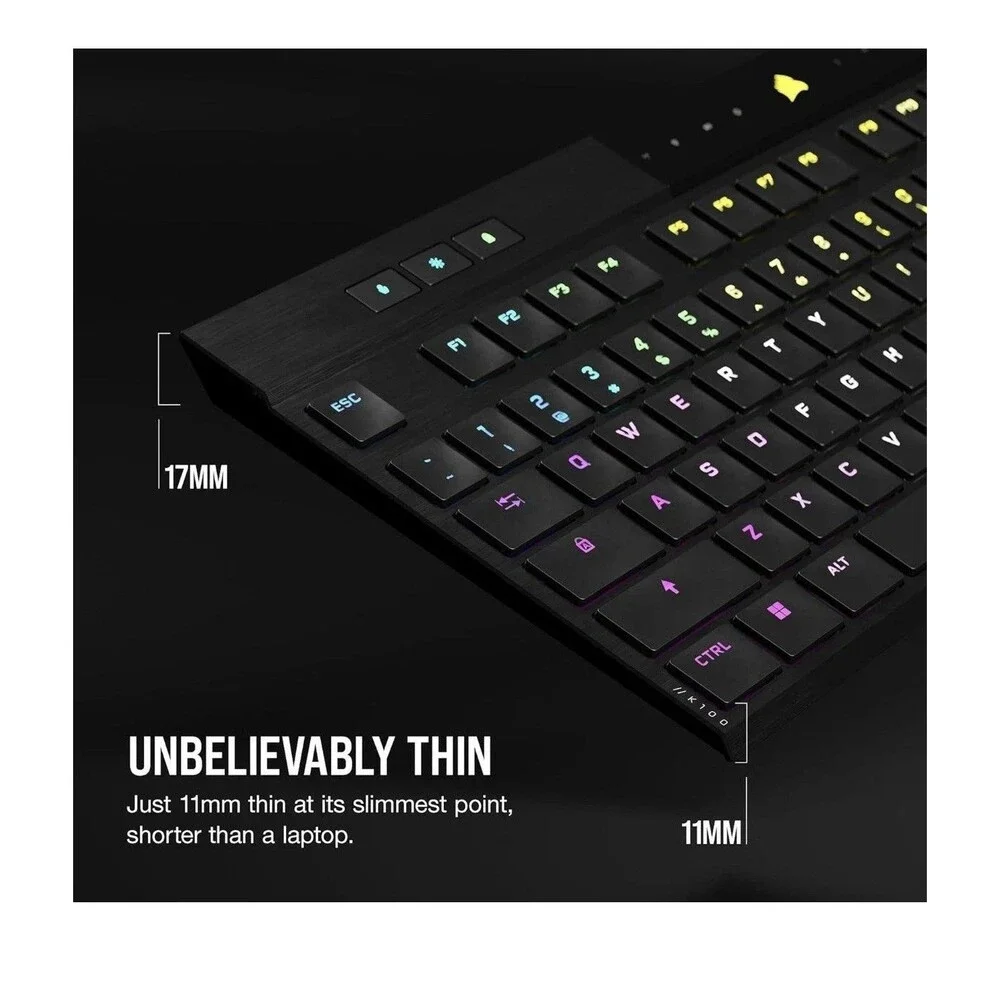 CORSAIR K100 Air Wireless RGB Mechanical Gaming Keyboard - Cherry MX Ultra LP